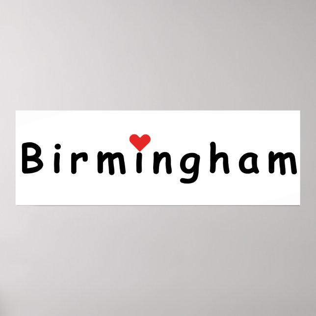 I love Birmingham Poster (Front)