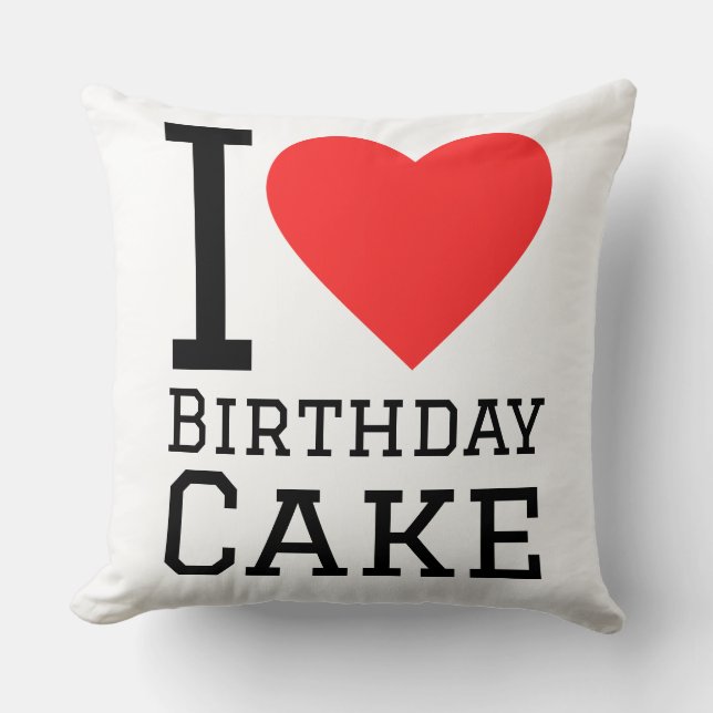 I love birthday cake  cushion (Front)