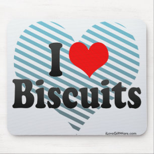 I Love Biscuits Mouse Mat