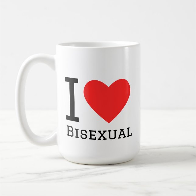 I love bisexual coffee mug (Left)