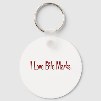 I Love Bite Marks Key Ring
