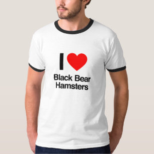 i love black bear hamsters T-Shirt