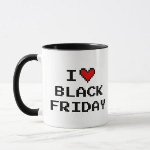 I love Black Friday Christmas gift shopping coffee Mug