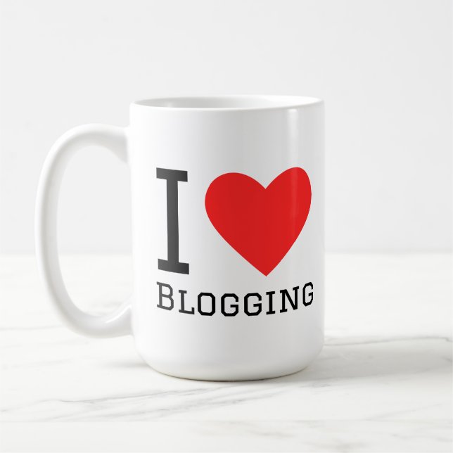 I love blogging coffee mug (Left)