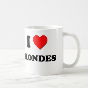 I Love Blondes Coffee Mug
