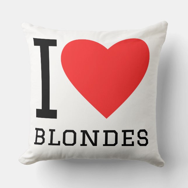 I love blondes cushion (Front)