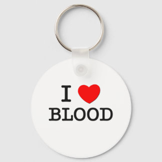 I Love Blood Key Ring