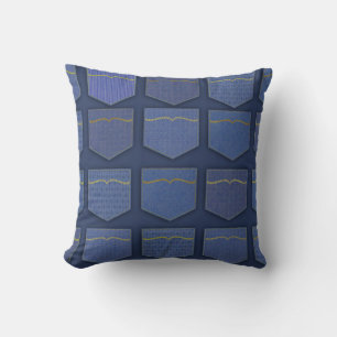 I Love Blue Jeans Cushion