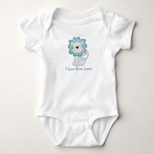 I Love Blue Lions! Baby Bodysuit