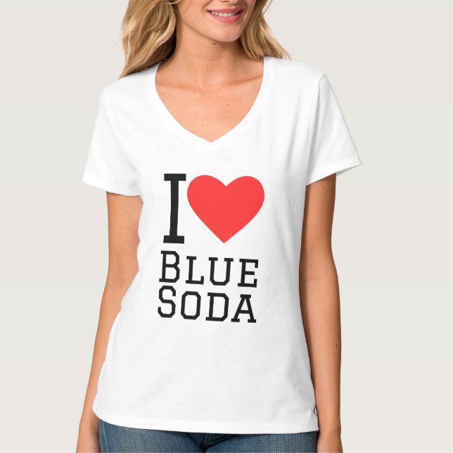 I love blue soda T-Shirt (Front)