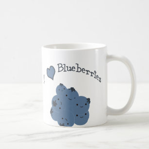 I love blueberries coffee mug