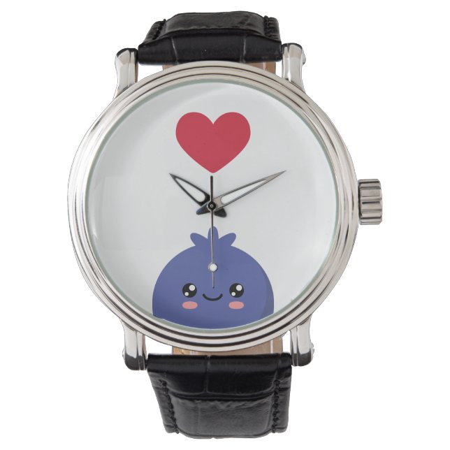 I love Blueberries Watch (Front)