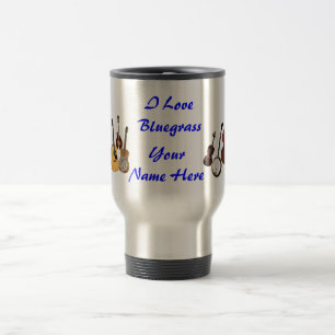 I LOVE BLUEGRASS-MUG TRAVEL MUG