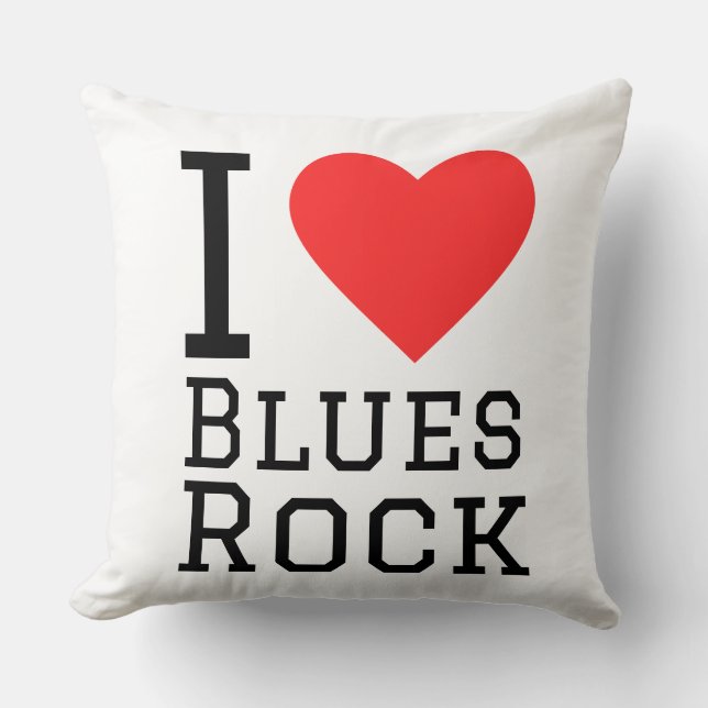 I love blues rock cushion (Front)
