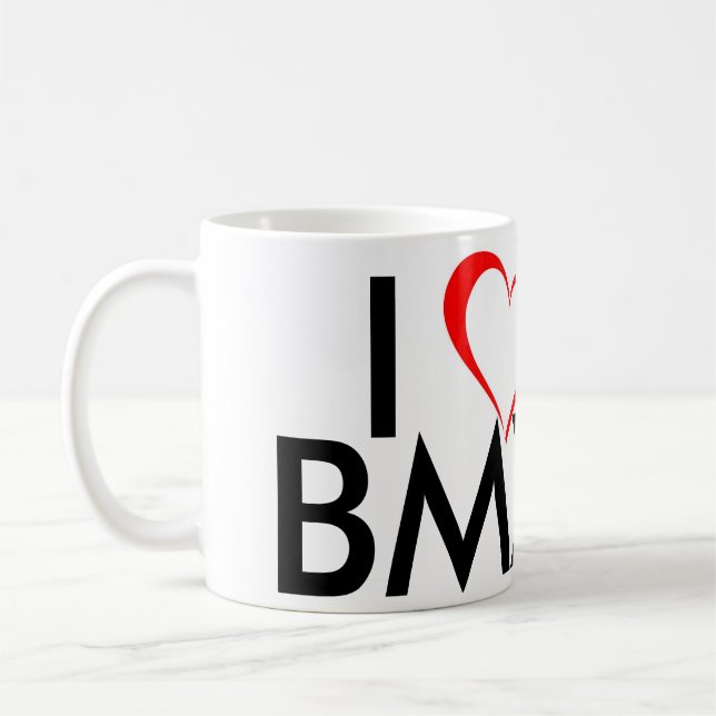 I Love BMX Coffee Mug (Left)