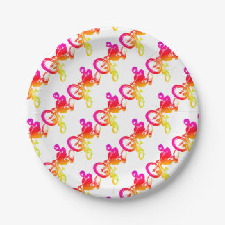 I Love BMX Paper Plate