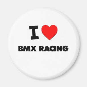 I Love Bmx Racing Magnet