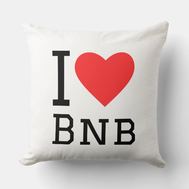 I love bnb cushion (Front)