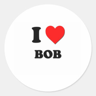 I Love Bob Classic Round Sticker