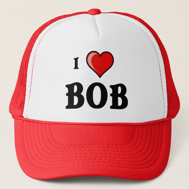 I Love Bob Trucker Hat (Front)
