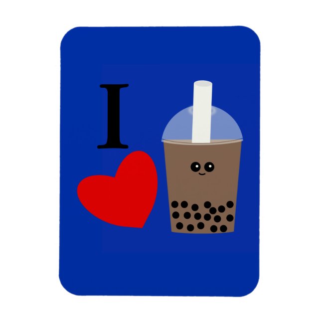 I Love Boba Drink #1 Magnet (Vertical)
