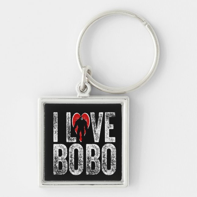 I Love Bobo Key Ring (Front)
