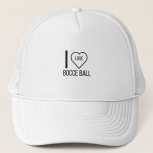 I LOVE BOCCE BALL TRUCKER HAT