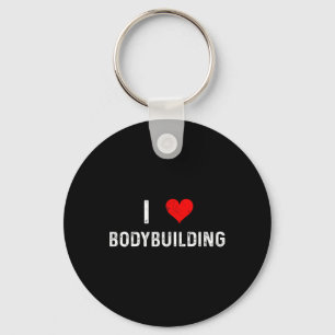 I Love Bodybuilding - Heart - Workout Gym Body Bui Key Ring