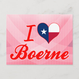 I Love Boerne, Texas Postcard