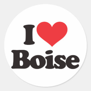I Love Boise Classic Round Sticker