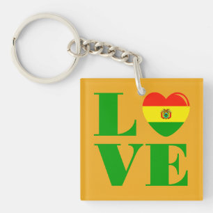 I love Bolivia Key Ring