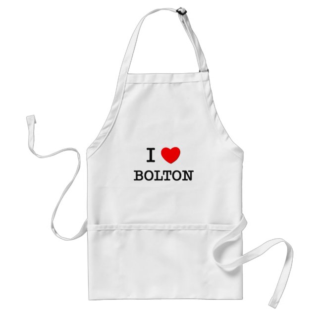 I Love Bolton Standard Apron (Front)