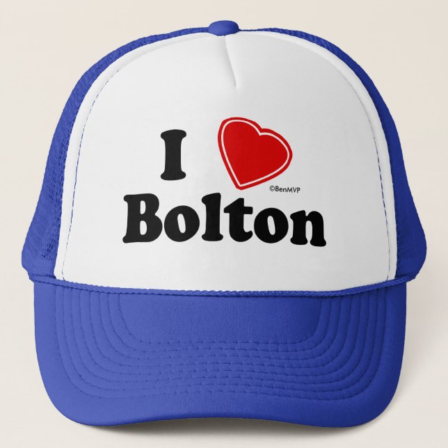 I Love Bolton Trucker Hat (Front)