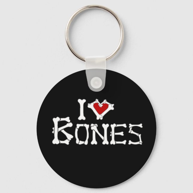 I Love Bones Key Ring (Front)