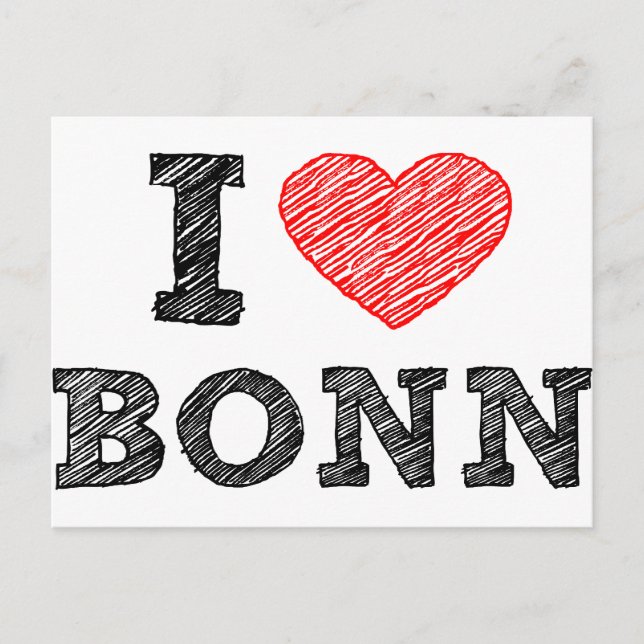 I love Bonn Postcard (Front)