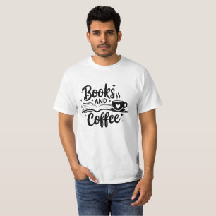 i love book and coffe T-Shirt