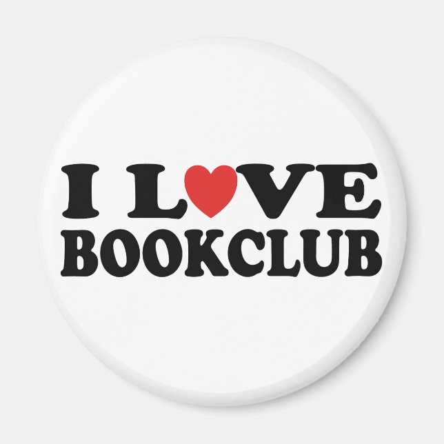I Love Bookclub Magnet (Front)