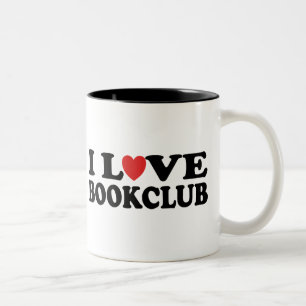 I Love Bookclub Two-Tone Coffee Mug