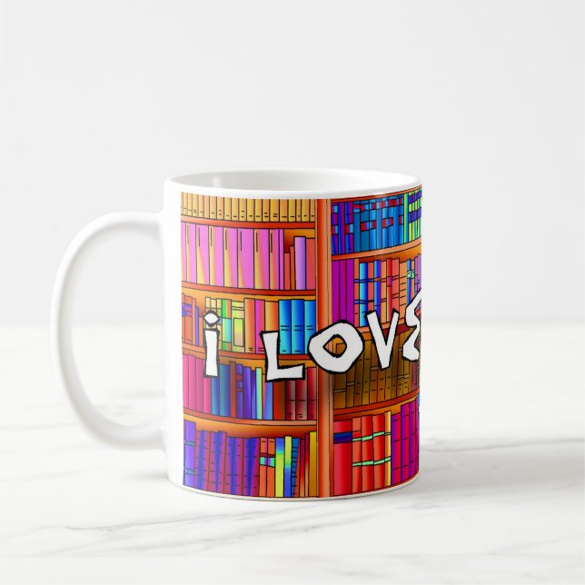 I love Books Coffee Mug (Left)