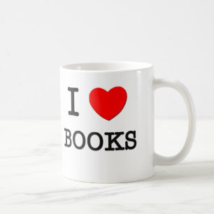 I LOVE BOOKS COFFEE MUG