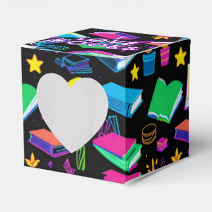 I Love Books Colourful Cube Favour Box