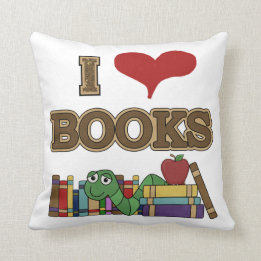 I Love Books Cushion