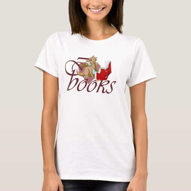 I Love Books Dragon T-Shirt 5 (Front)