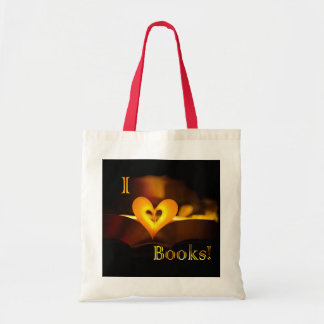 I Love Books - I 'Heart' Books (Candlelight) Tote Bag