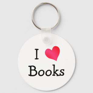I Love Books Key Ring