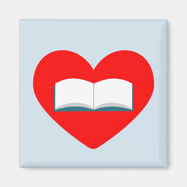 I Love Books Magnet (Front)