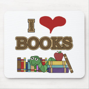 I Love Books Mouse Mat