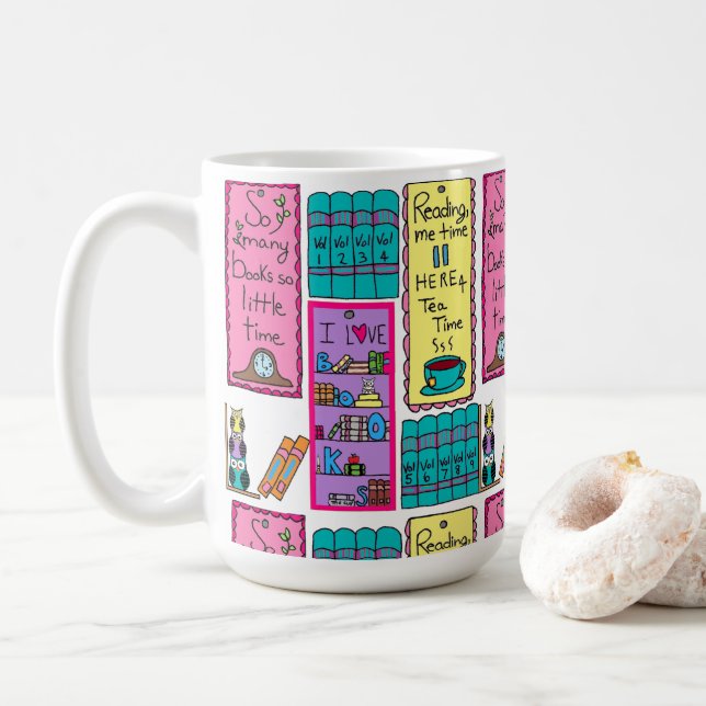 I love Books Mug (With Donut)