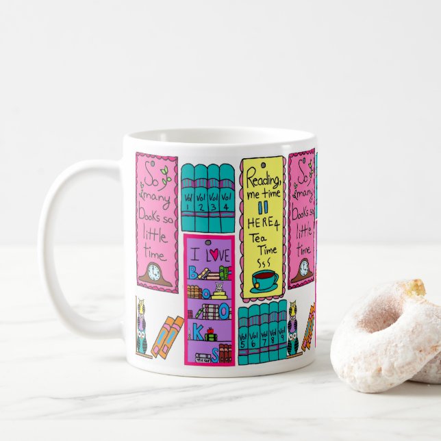 I love Books Mug (With Donut)