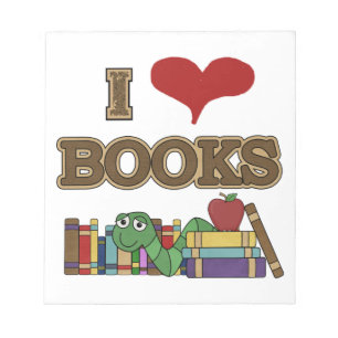 I Love Books Notepad